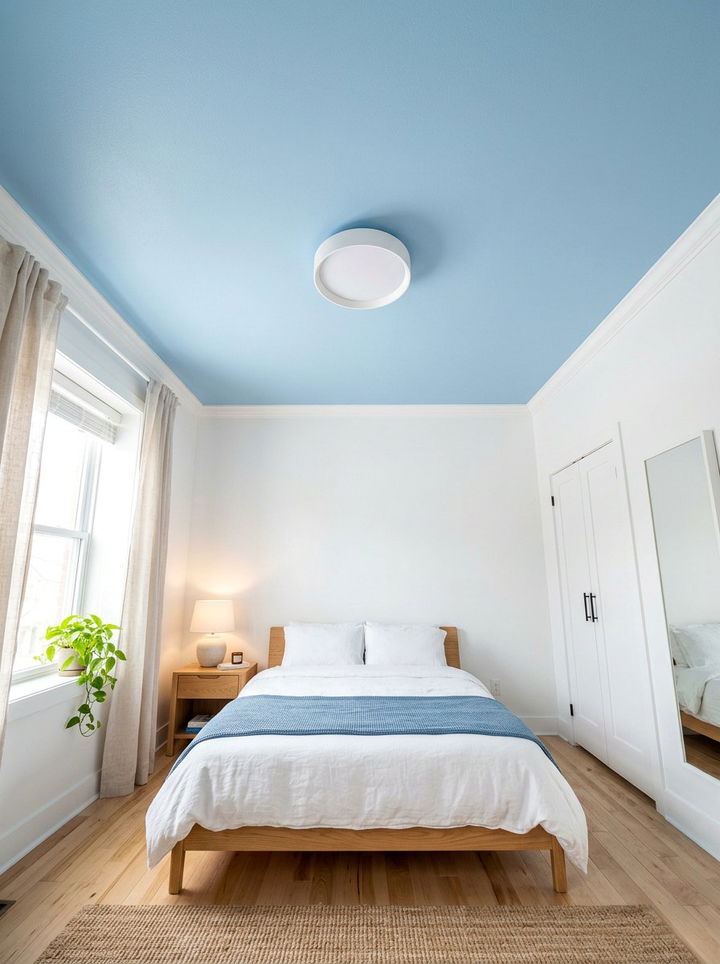 Ceiling Paint - 30 low cost bedroom ideas