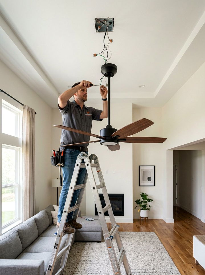 Ceiling fan swap - 30 budget bedroom ideas