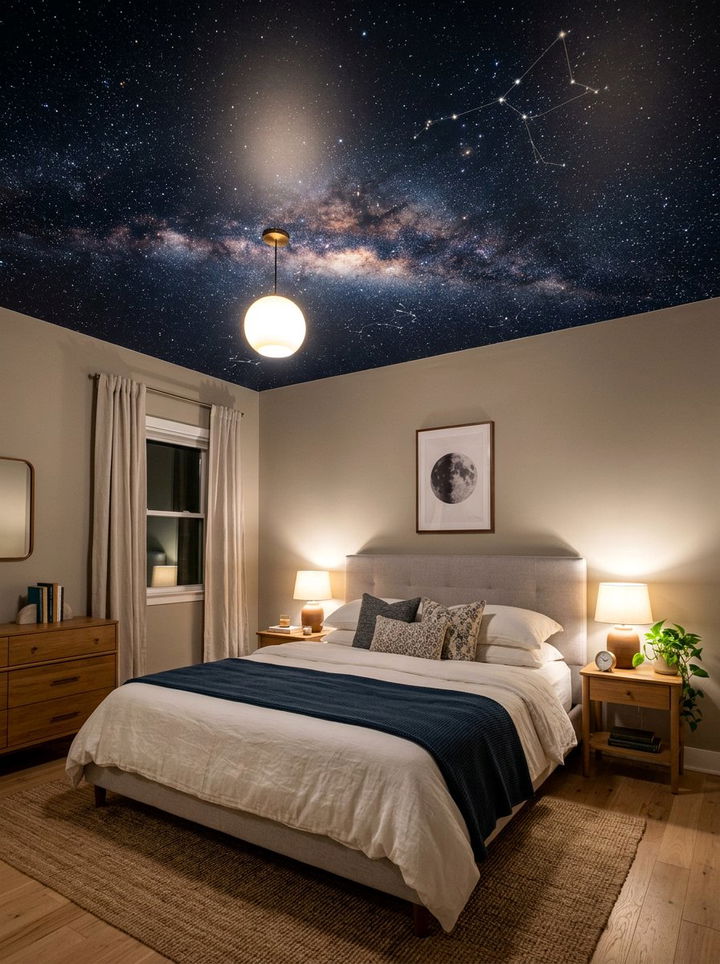 Ceiling wallpaper bedroom - 30 bedroom wallpaper ideas