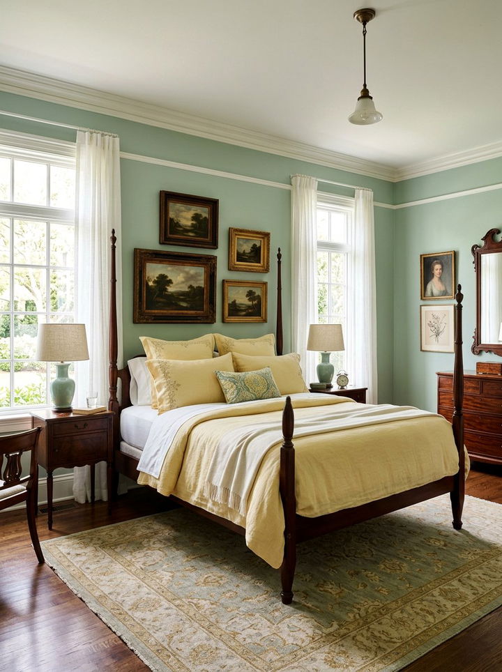 Celadon Green And Mellow Yellow Bedroom - 30 yellow green bedroom ideas