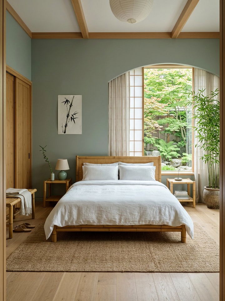 Celadon green bedroom - 30 pastel bedroom ideas