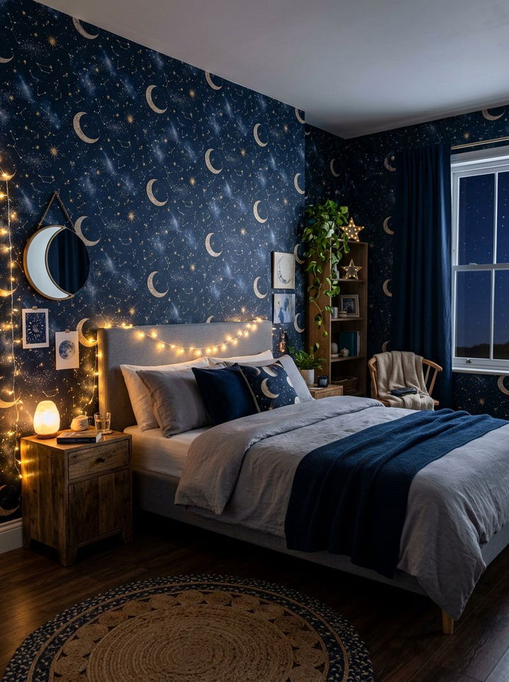 Celestial Moon Wallpaper - 30 bedroom wallpapers