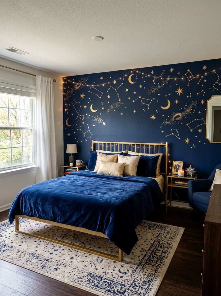 Celestial Wall Stencil - 30 bedroom wall stencils