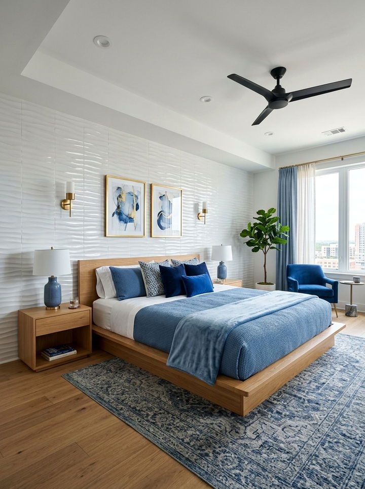 Ceramic Tile Wall - 30 bedroom wall texture ideas