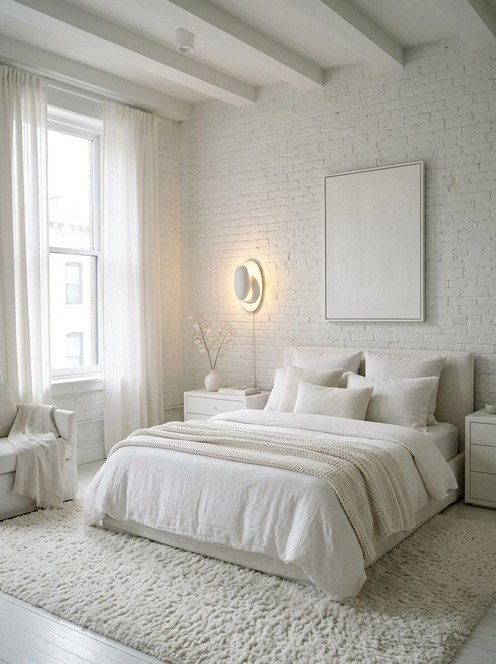 Ceramic white bedroom sconce - 30 bedroom sconces