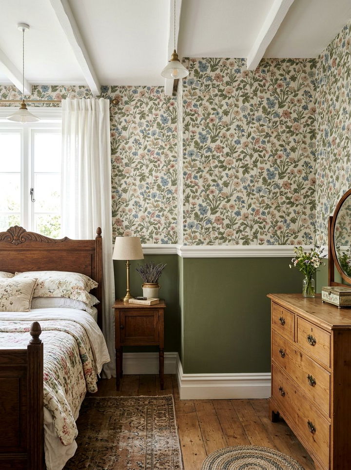 Chair Rail Wall Detail - 30 bedroom trim ideas