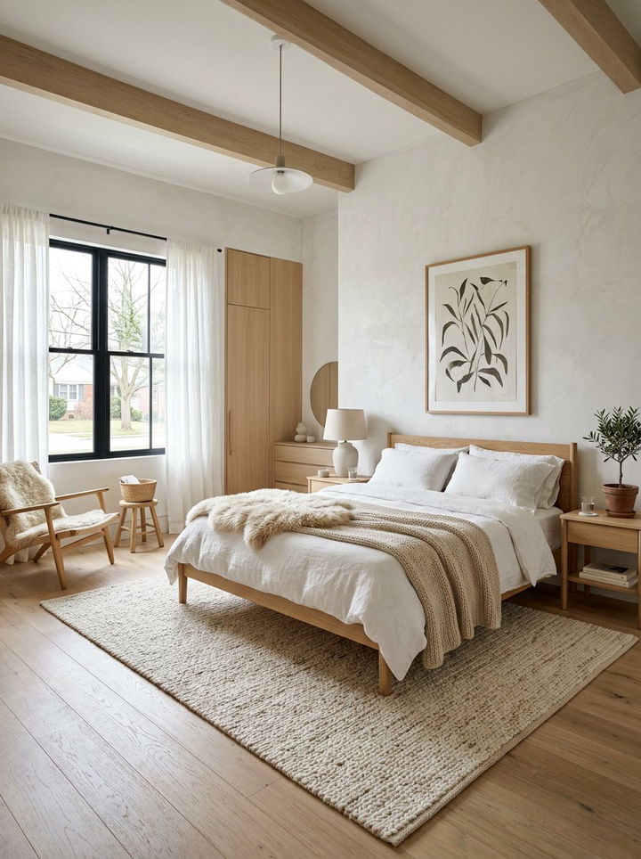 Chalky white bedroom - 30 pastel bedroom ideas