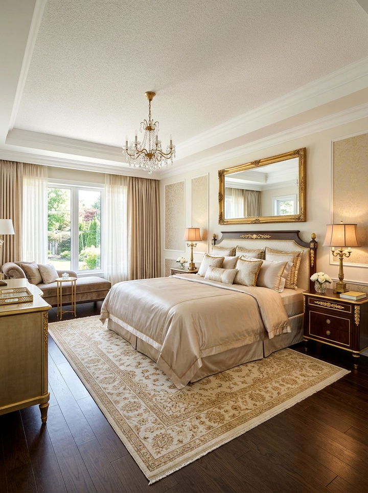 Champagne And Gold Luxury Bedroom - 30 champagne bedroom ideas