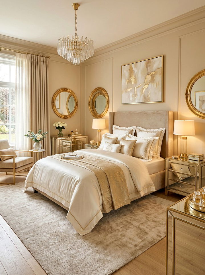 Champagne Bedroom - 30 cozy bedroom color ideas