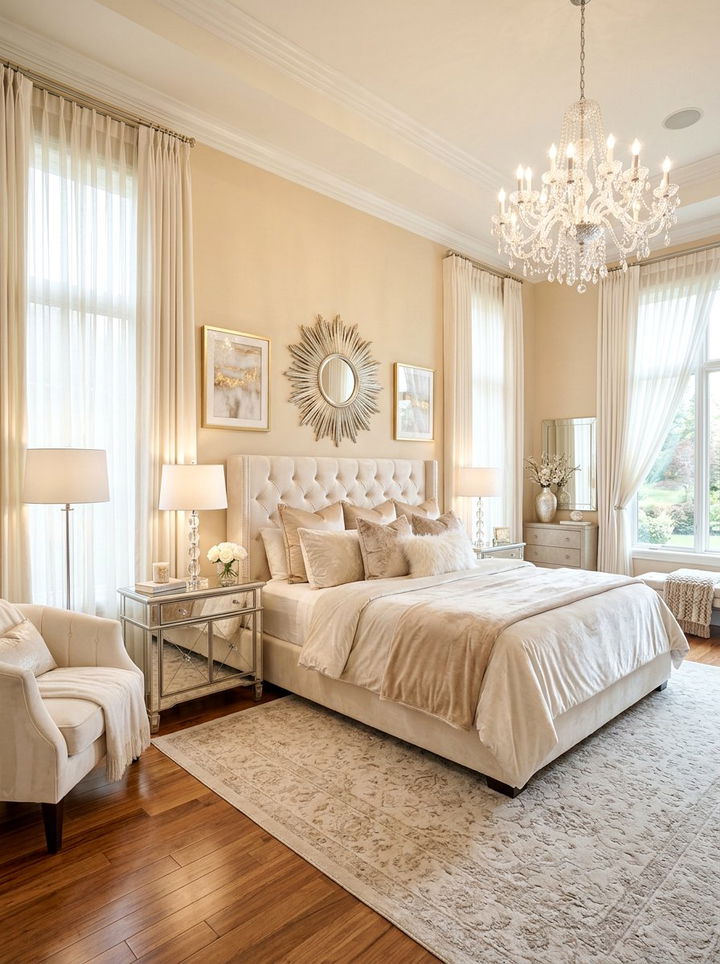 Champagne Bedroom - 30 relaxing bedroom color ideas