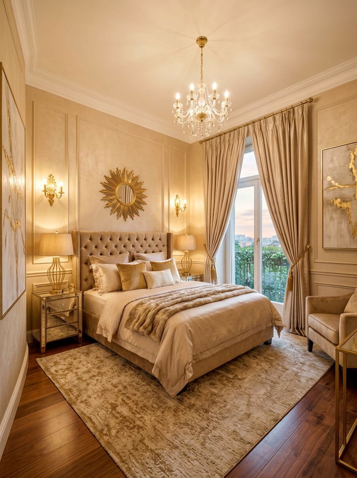 Champagne Beige - 30 subtle bedroom color ideas