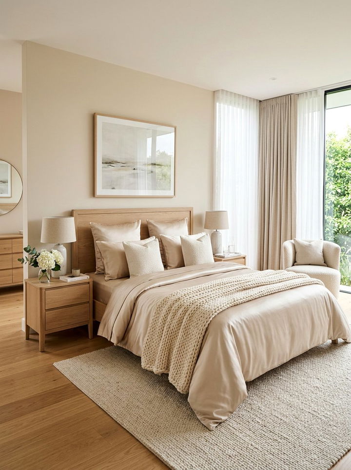 Champagne Satin Sheets - 30 bedroom satin bedding ideas