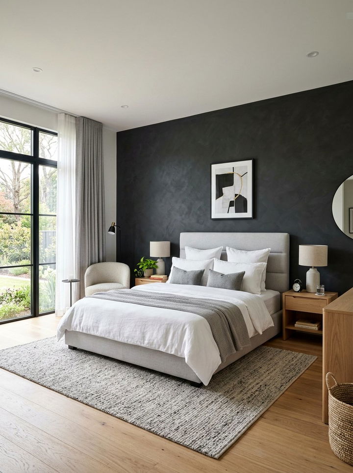 30 Chic Dark Charcoal Bedroom Ideas for a Refined Style