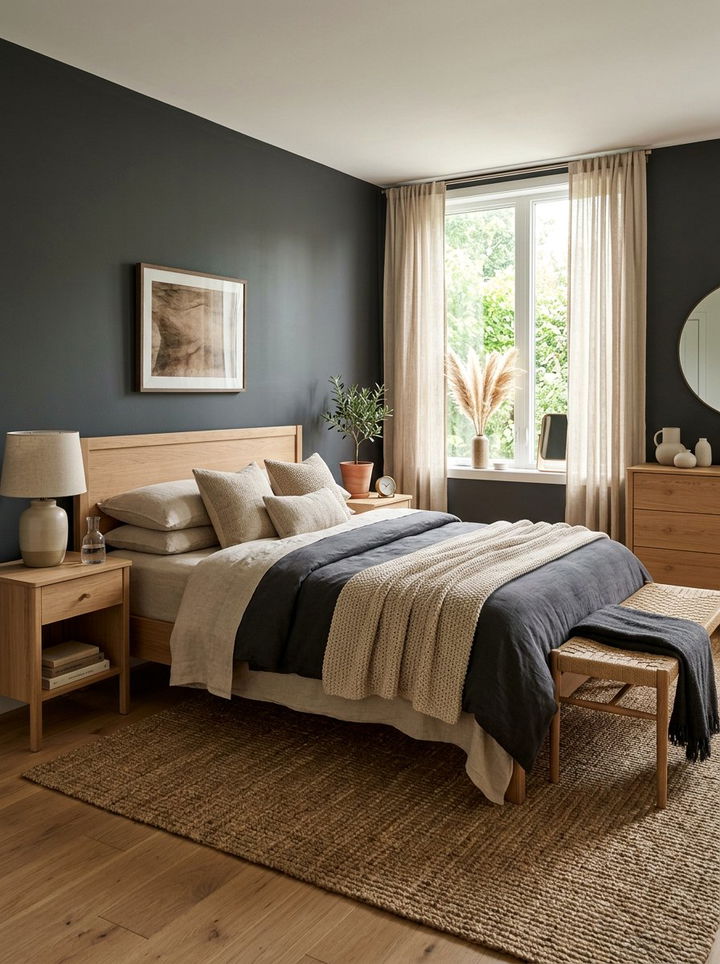 Charcoal And Beige Bedroom - 30 dark charcoal bedroom ideas