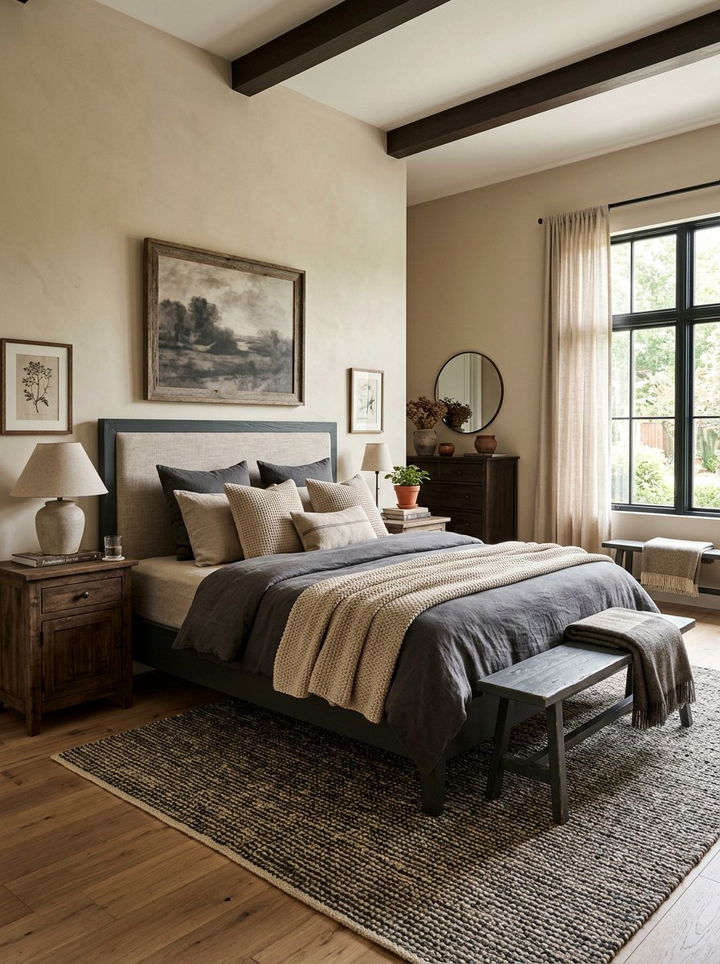 Charcoal Beige Bedroom - 30 charcoal bedroom color schemes