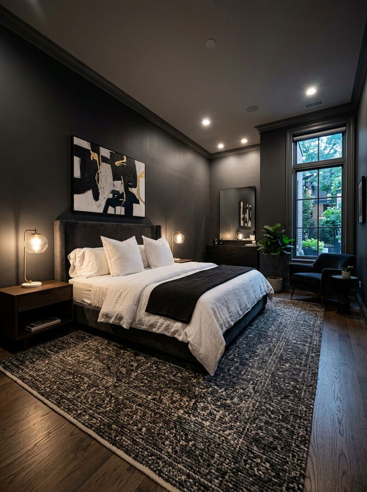 Charcoal Gray Bedroom - 30 gray bedroom design ideas