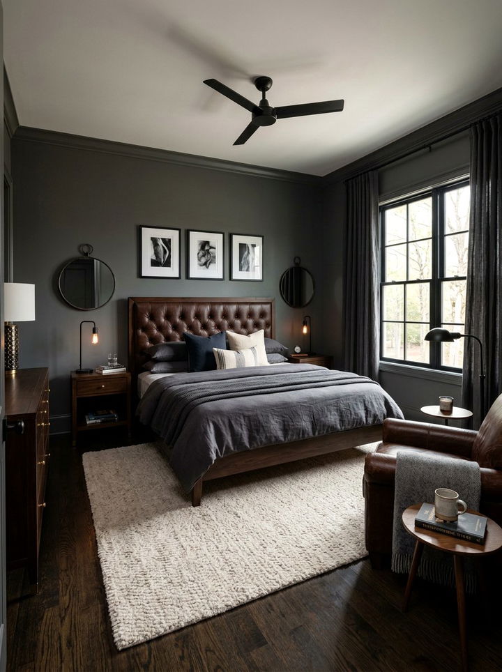 Charcoal Gray Bedroom - 30 bedroom gray walls