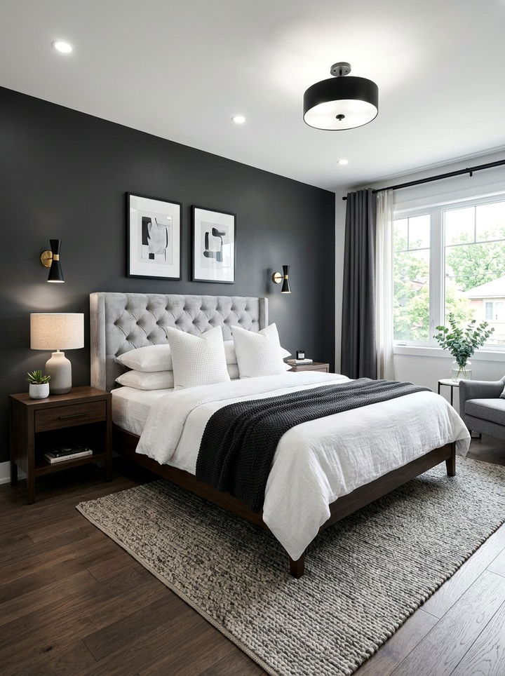 Charcoal Gray Bedroom - 30 cool gray bedroom ideas