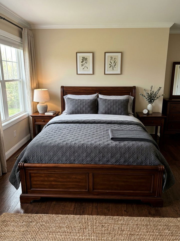 Charcoal Gray Quilted Bedding - 30 bedroom gray bedding ideas