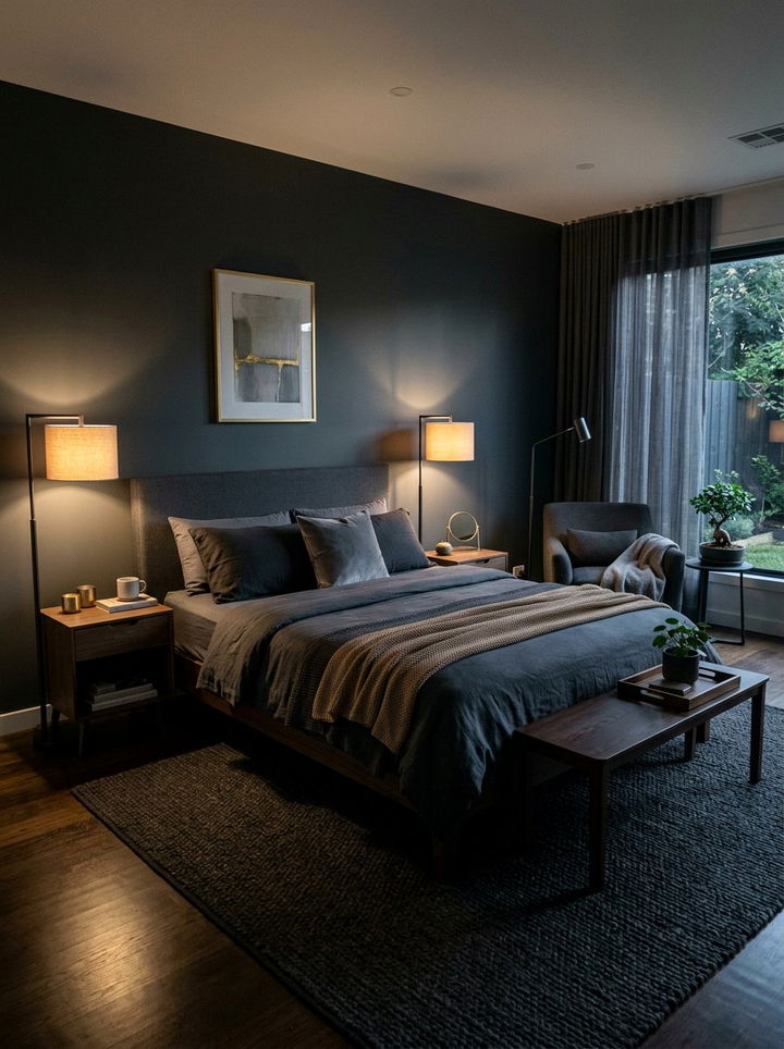 Charcoal Gray Zen Bedroom - 30 Zen bedroom color ideas