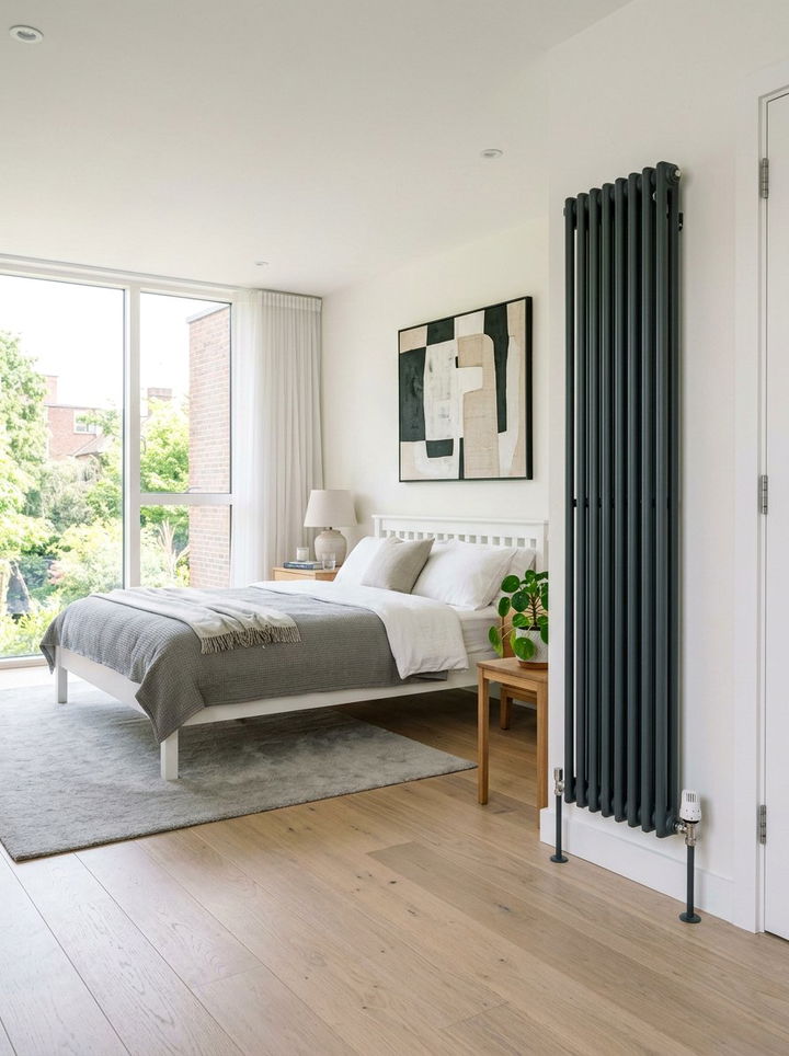 Charcoal Grey Double Radiator - 30 bedroom radiators