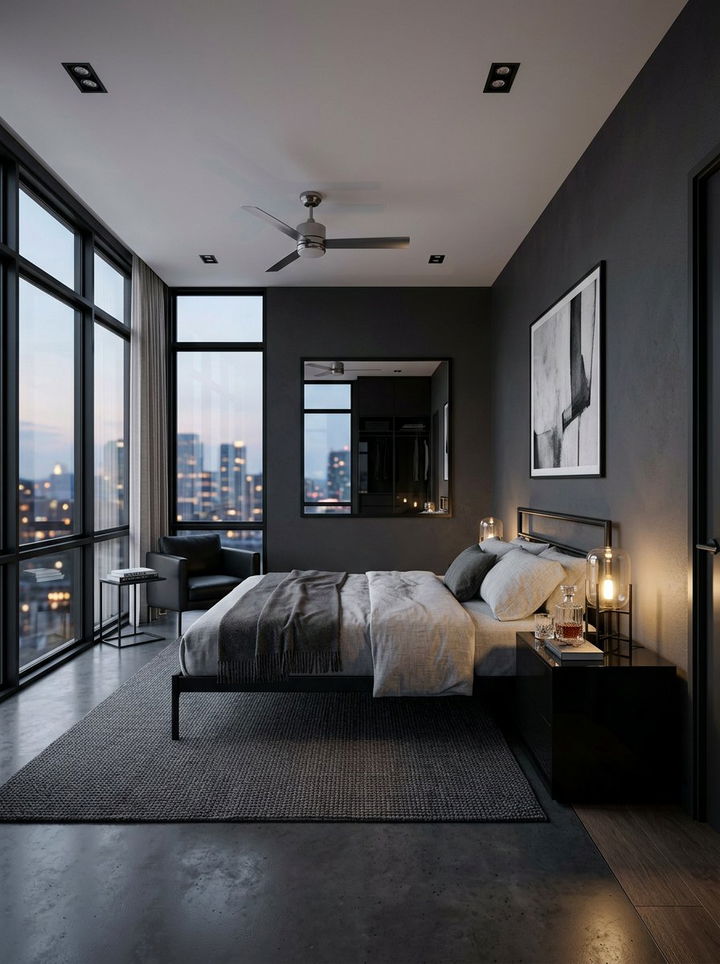 Charcoal Walls Black Furniture - 30 bedroom charcoal walls