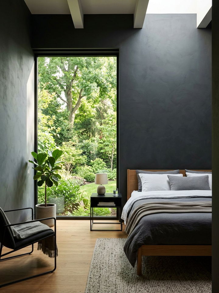 Charcoal Walls Natural Light - 30 bedroom charcoal walls