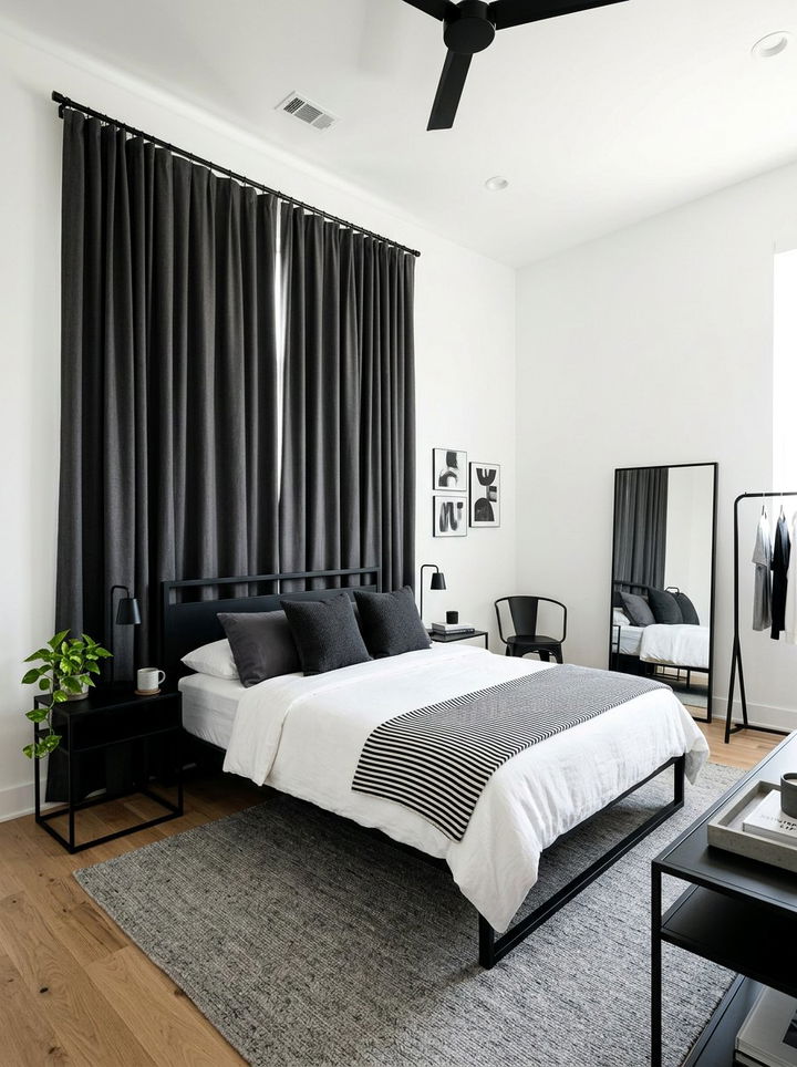 Charcoal grey blackout curtains - 30 bedroom blackout curtains