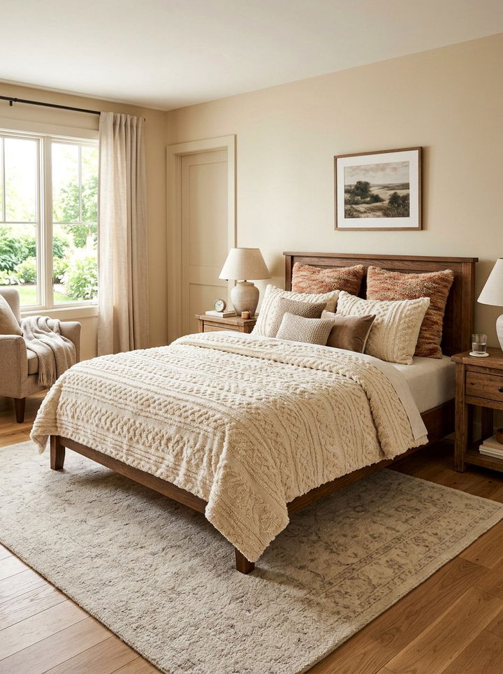 Chenille Fabric Bedroom - 30 textured bedroom ideas