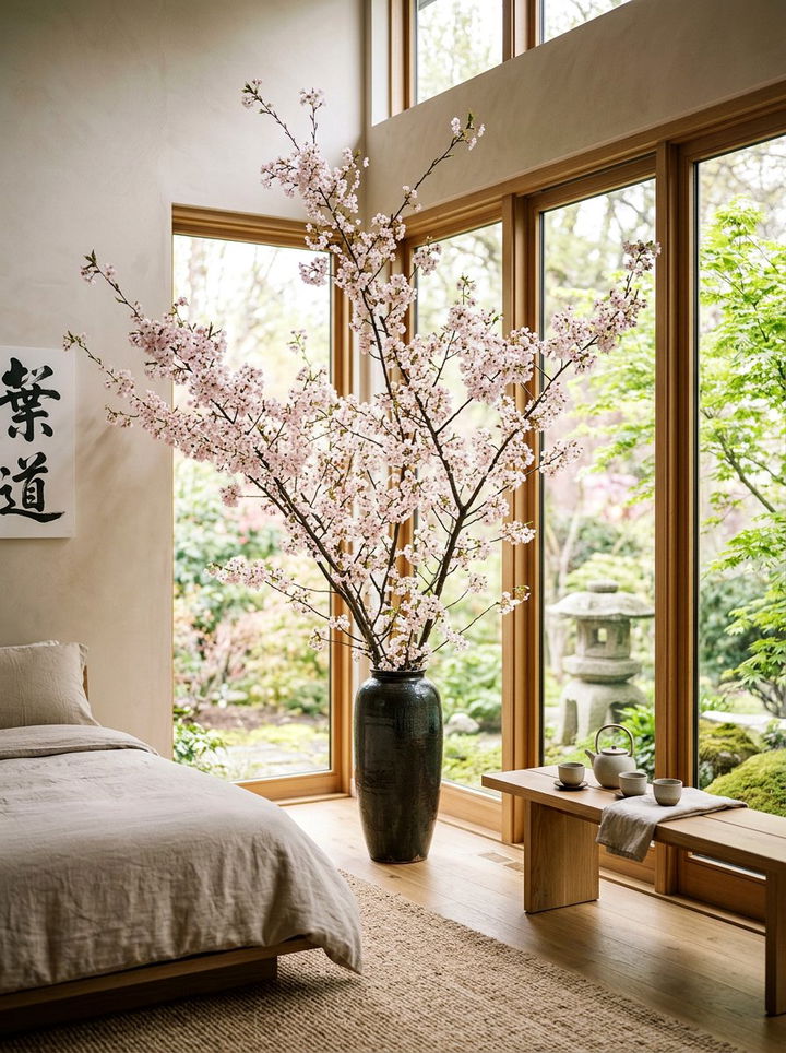 Cherry Blossom Branch - 30 bedroom faux flowers