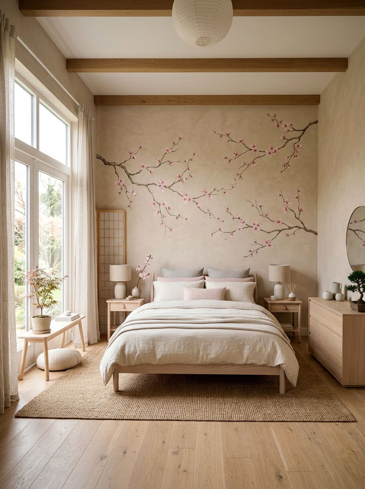 Cherry Blossom Wallpaper - 30 bedroom floral wallpapers