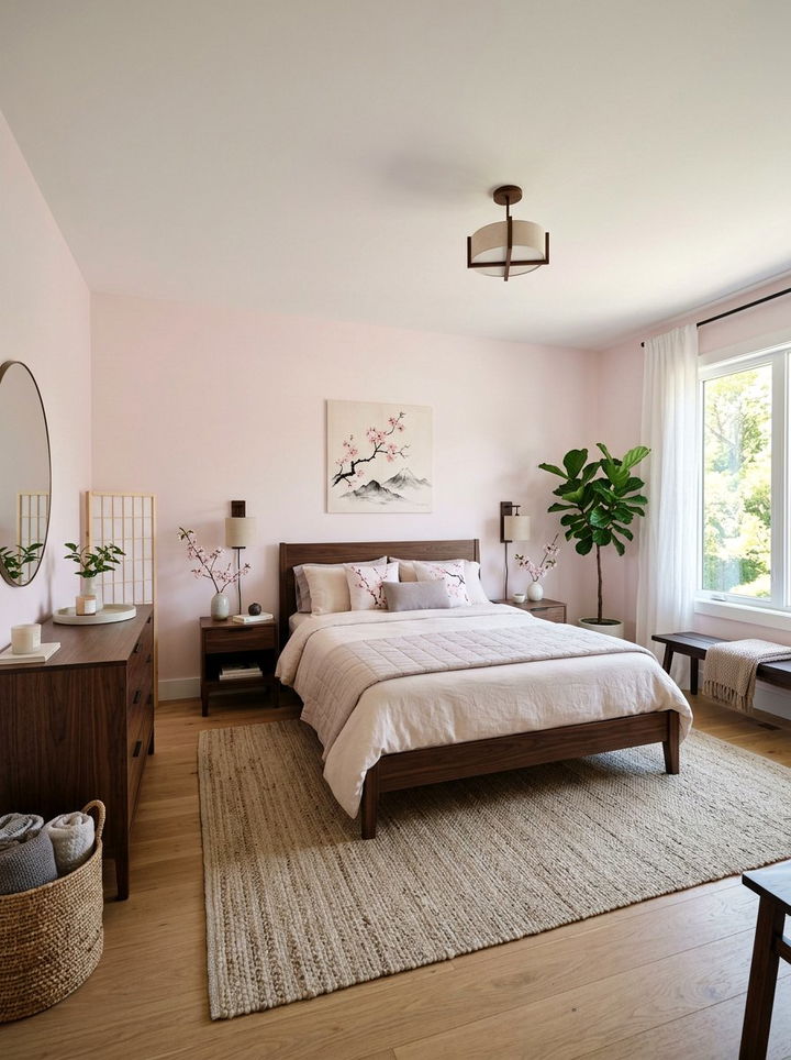 Cherry Blossom Walls - 30 bedroom pink walls