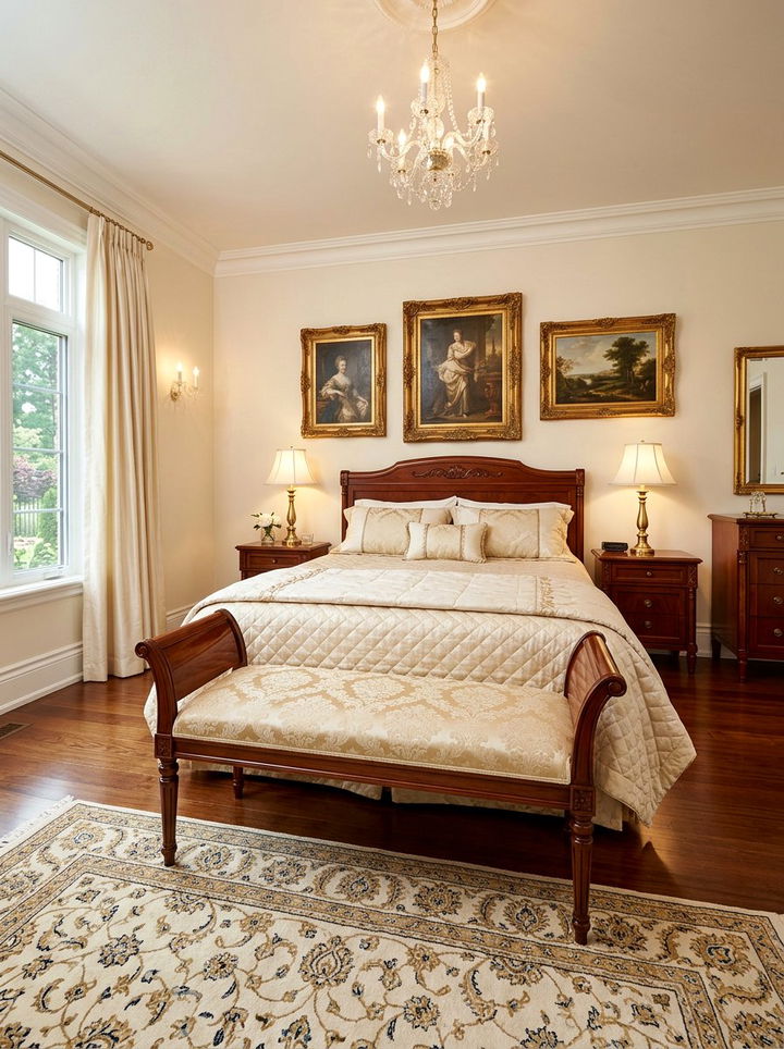 Cherry Wood Bench - 30 bedroom storage benches