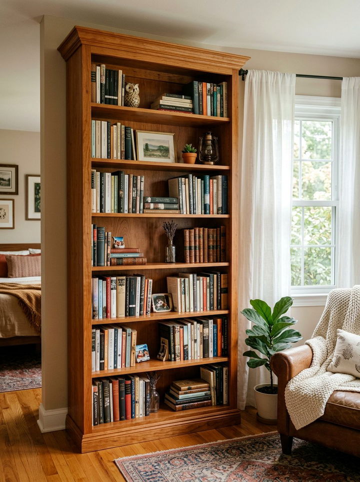 Cherry Wood Bookshelf - 30 bedroom cherry furniture ideas