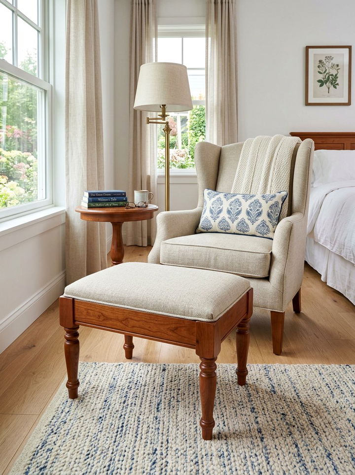 Cherry Wood Footstool - 30 bedroom cherry furniture ideas