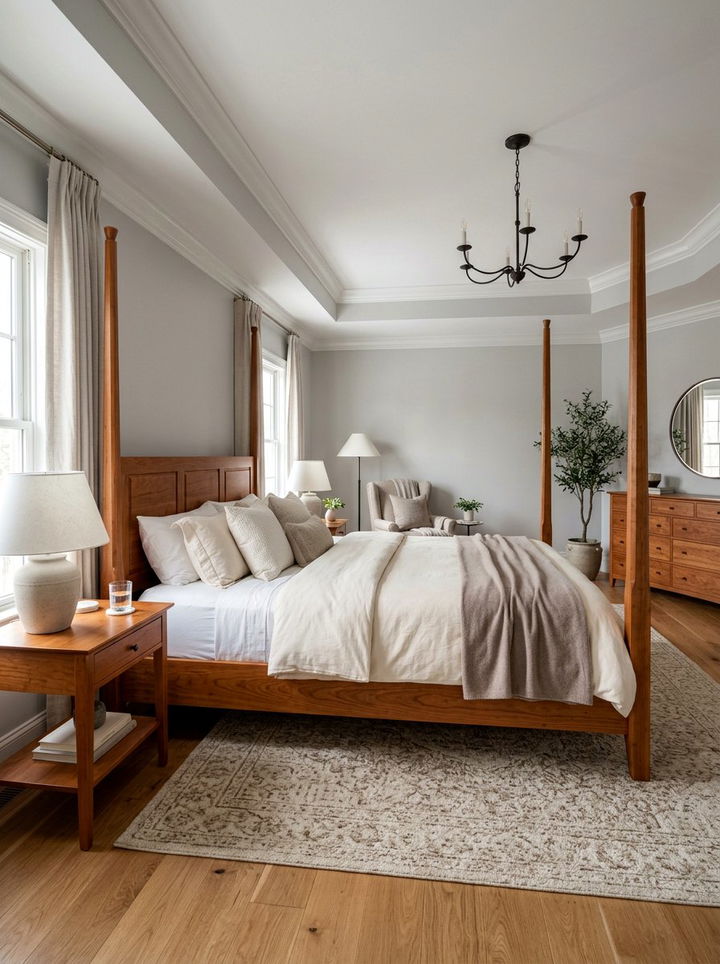 Cherry Wood Poster Bed - 30 bedroom cherry furniture ideas