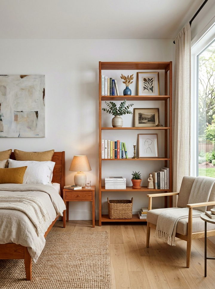 Cherry Wood Shelving Unit - 30 bedroom cherry furniture ideas