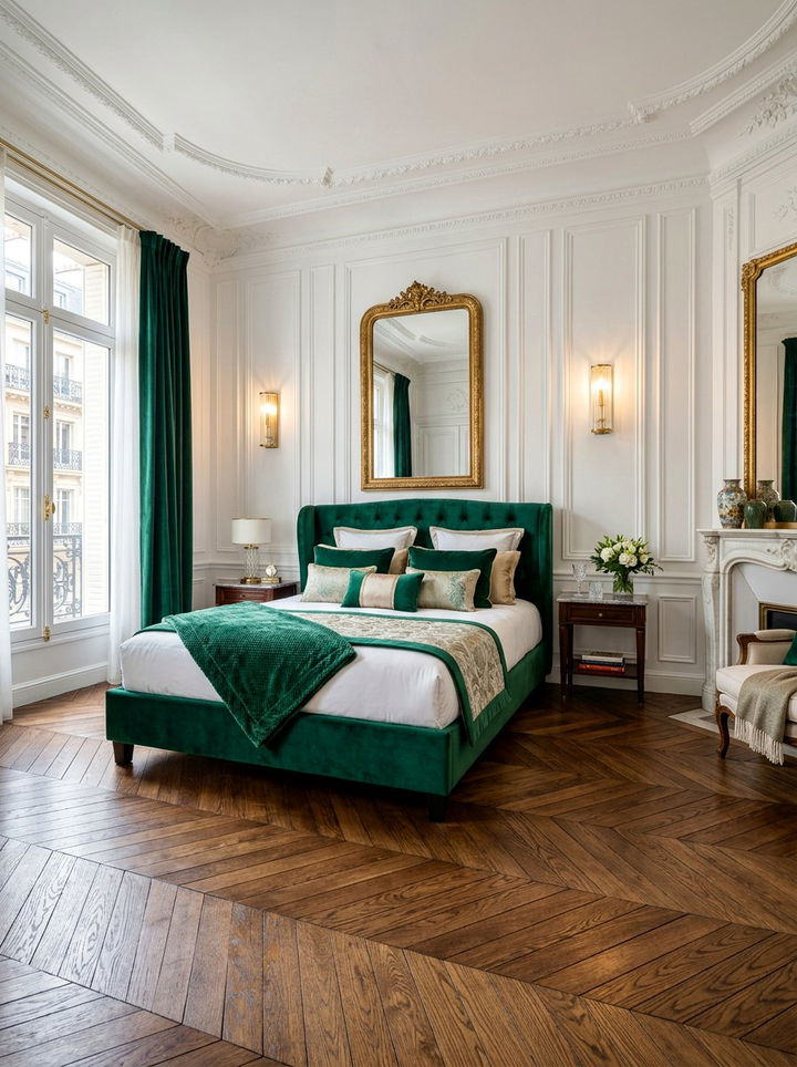 Chevron Wood Finish - 30 bedroom tile designs