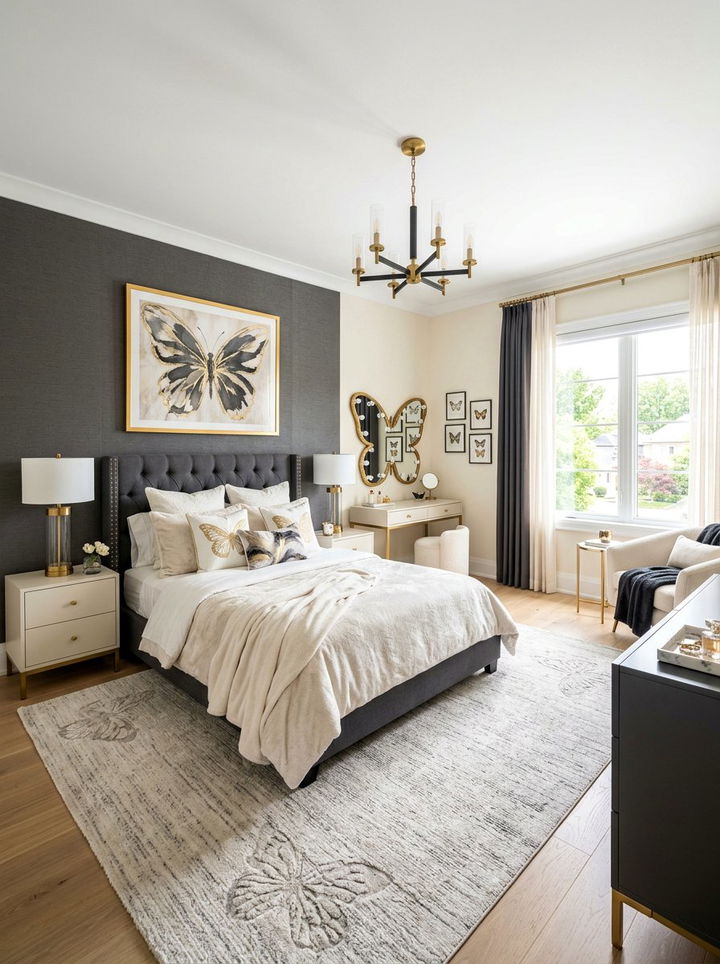 Chic butterfly teen bedroom - 30 butterfly bedroom ideas