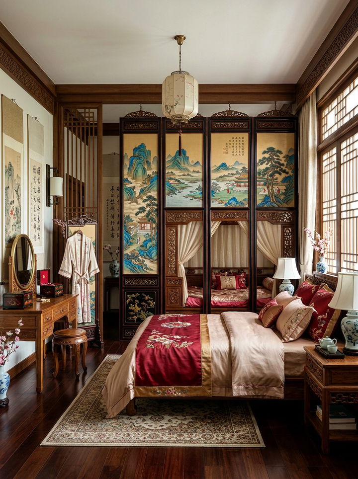 Chinese Screen Divider Bedroom - 30 Chinese bedroom ideas