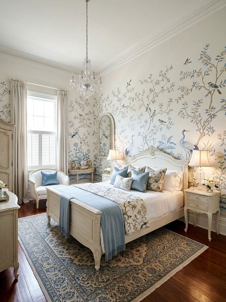 Chinoiserie Wall Stencil - 30 bedroom wall stencils