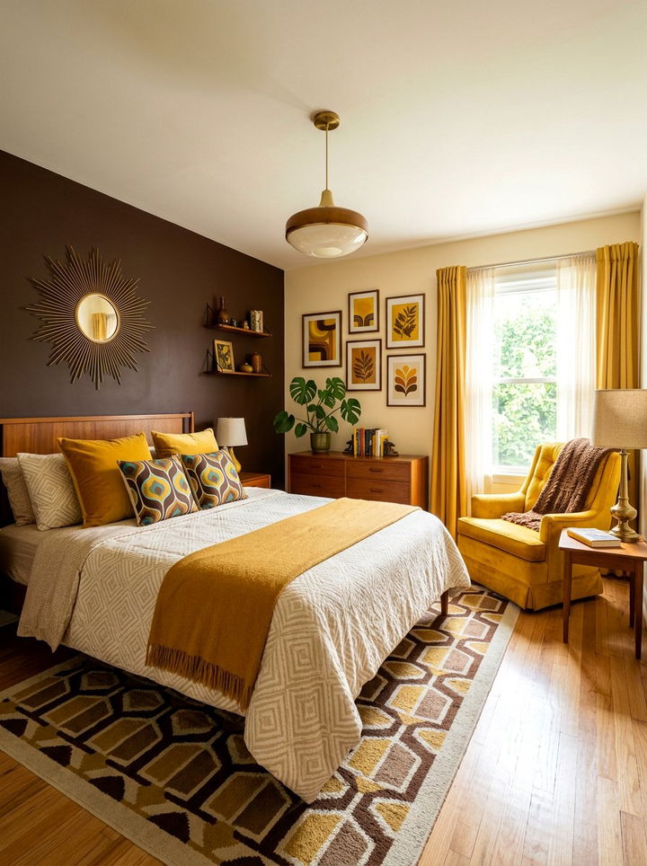 Chocolate Brown And Mustard Yellow Bedroom - 30 chocolate brown bedroom ideas