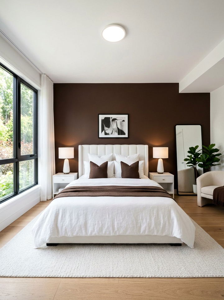 Chocolate Brown And White Bedroom - 30 brown and white bedroom ideas