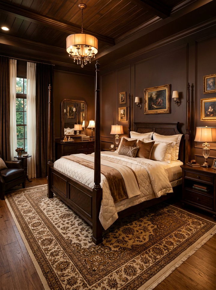 Chocolate Brown Bedroom - 30 soothing bedroom color ideas