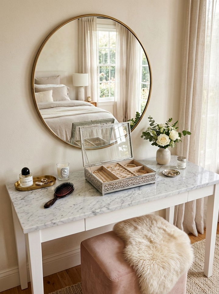 Chrome jewelry box bedroom - 30 chrome accent bedroom ideas