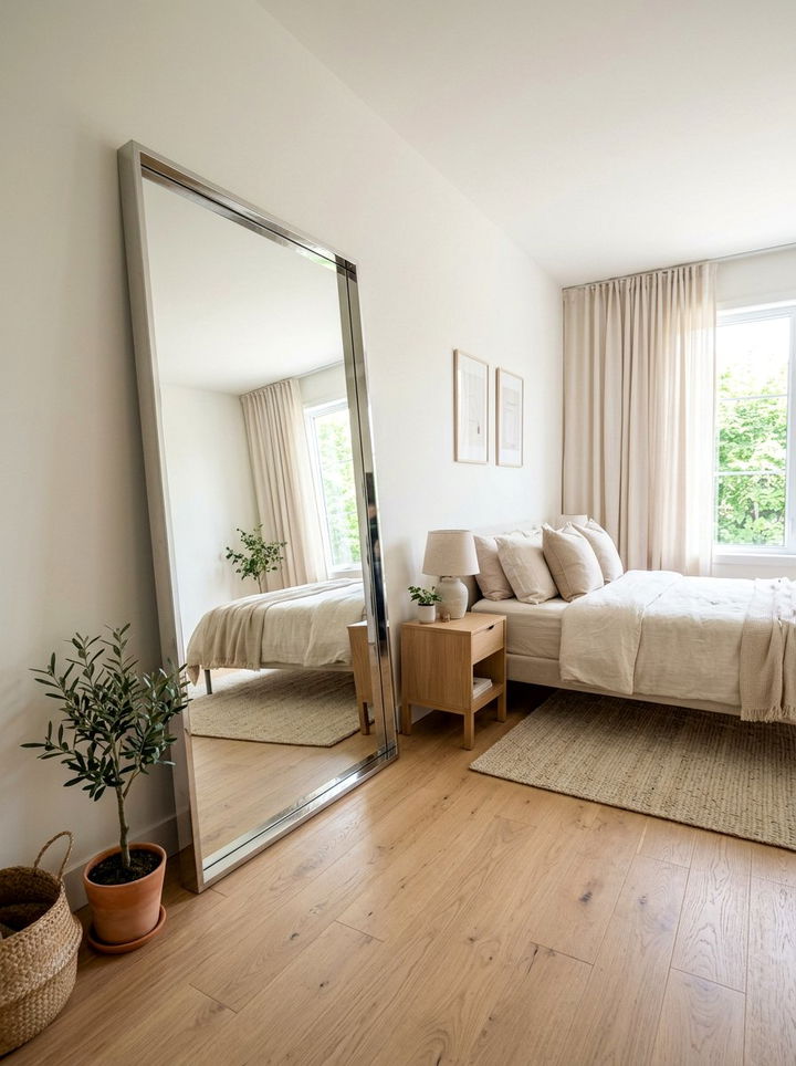 Chrome mirror bedroom - 30 chrome accent bedroom ideas