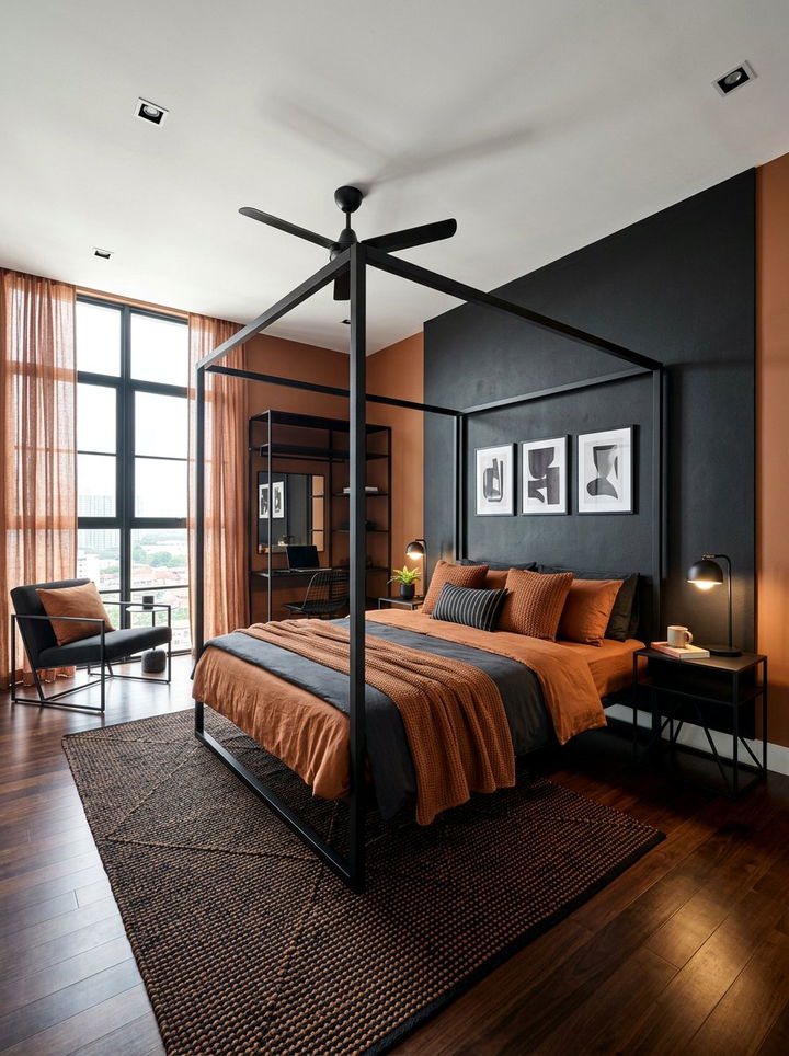 Cinnamon And Black Bedroom - 30 cinnamon bedroom ideas