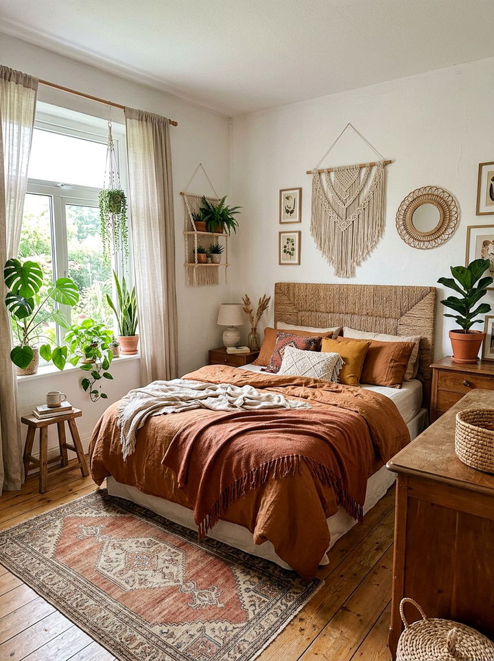 Cinnamon Boho Bedroom Decor - 30 cinnamon bedroom ideas