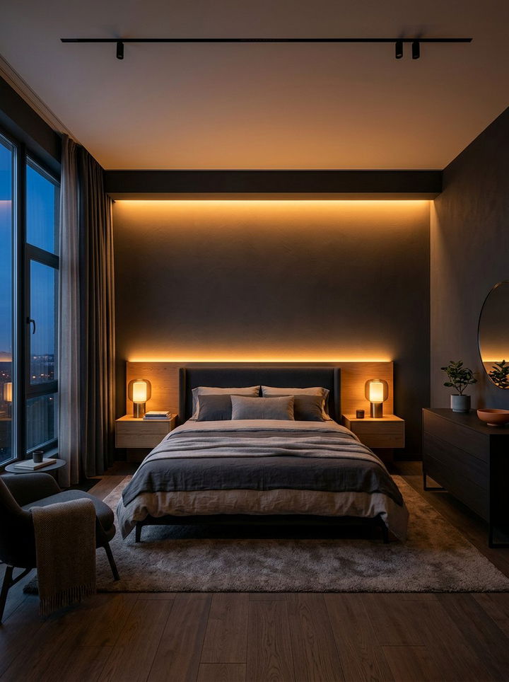 Circadian lighting for bedroom - 30 wellness bedroom ideas