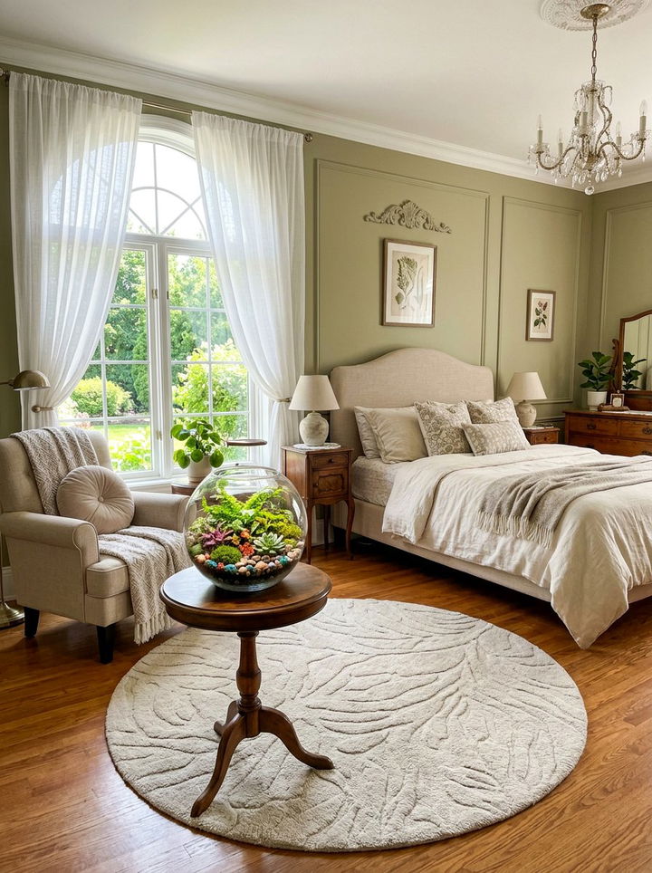 Circular Glass Terrarium - 30 bedroom terrariums